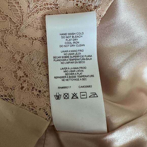 Bebe Coquette Embellished Lace Corset Silk Top Blush Pink Satin Bustier Babydoll - Picture 8 of 10